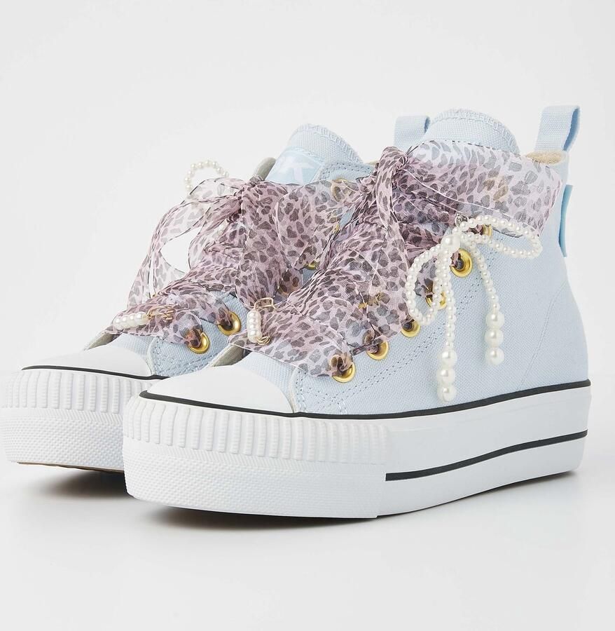 British Knights Kaya Mid Dames Sneakers Hoog Licht blauw Vrouwen Schoenen