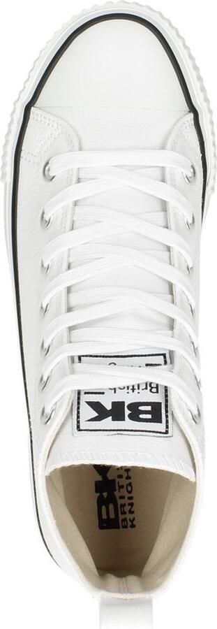 British Knights Kaya Mid Dames Sneakers Hoog Wit Katoen Vrouwen Schoenen - Foto 5