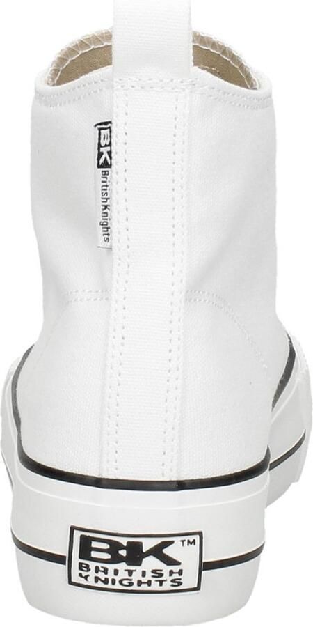 British Knights Kaya Mid Dames Sneakers Hoog Wit Katoen Vrouwen Schoenen - Foto 17