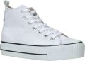 British Knights Kaya Mid Dames Sneakers Hoog Wit Katoen Vrouwen Schoenen - Wit