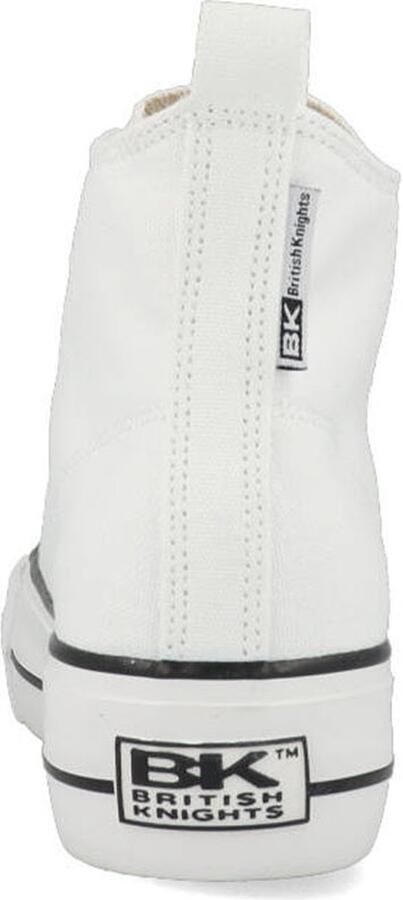 British Knights Kaya Mid Dames Sneakers Hoog Wit Katoen Vrouwen Schoenen - Foto 18