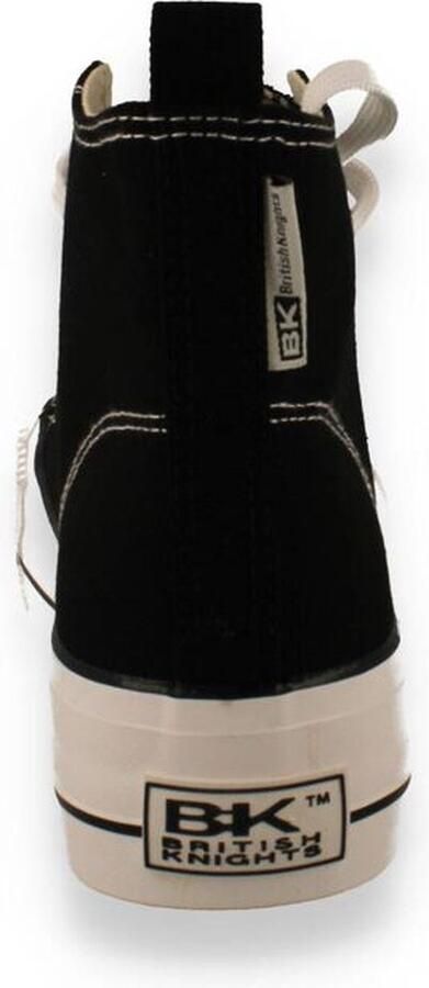 British Knights Kaya Mid Dames Sneakers Hoog Zwart Katoen Vrouwen Schoenen - Foto 17