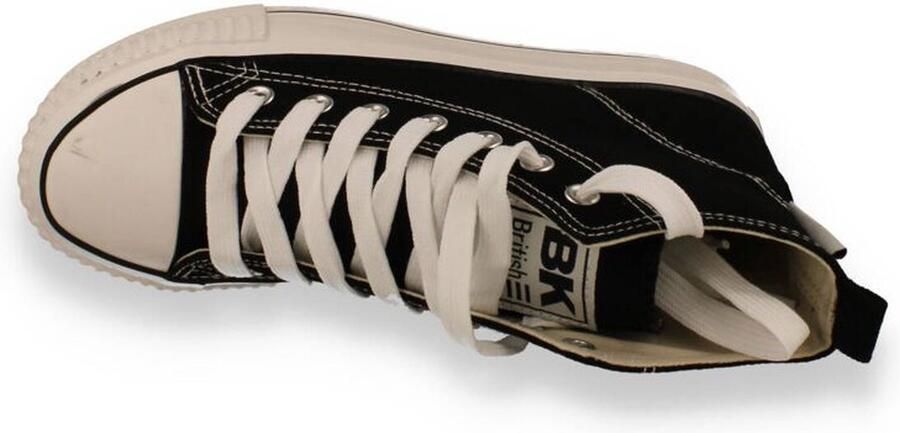 British Knights Kaya Mid Dames Sneakers Hoog Zwart Katoen Vrouwen Schoenen - Foto 16