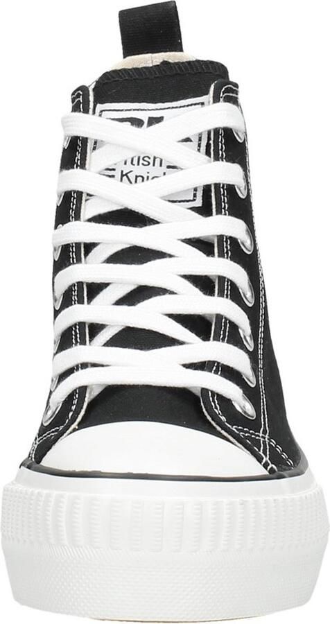 British Knights Kaya Mid Dames Sneakers Hoog Zwart Katoen Vrouwen Schoenen - Foto 4