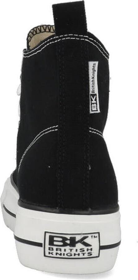 British Knights Kaya Mid Dames Sneakers Hoog Zwart Katoen Vrouwen Schoenen - Foto 18