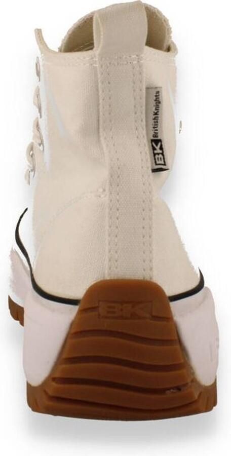 British Knights Kaya Mid Fly Dames Sneakers Hoog Wit Katoen Vrouwen Schoenen - Foto 17