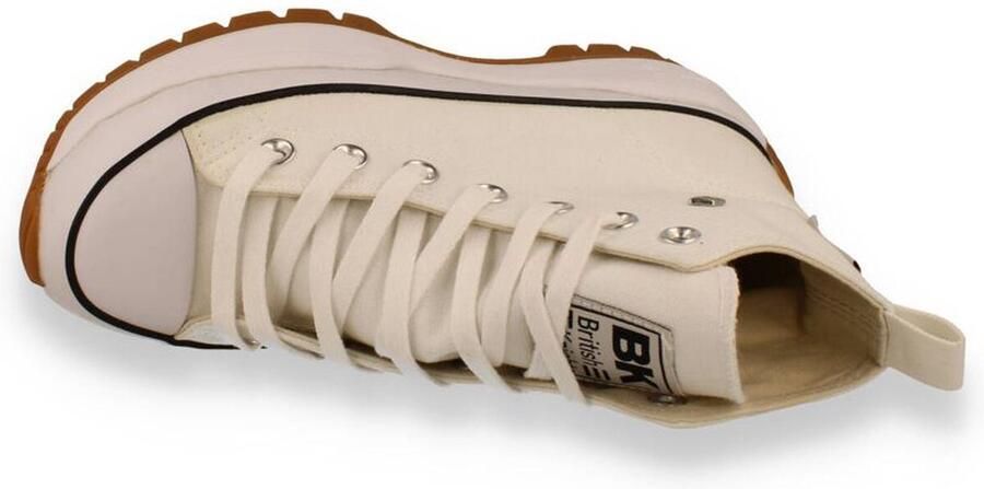 British Knights Kaya Mid Fly Dames Sneakers Hoog Wit Katoen Vrouwen Schoenen - Foto 18