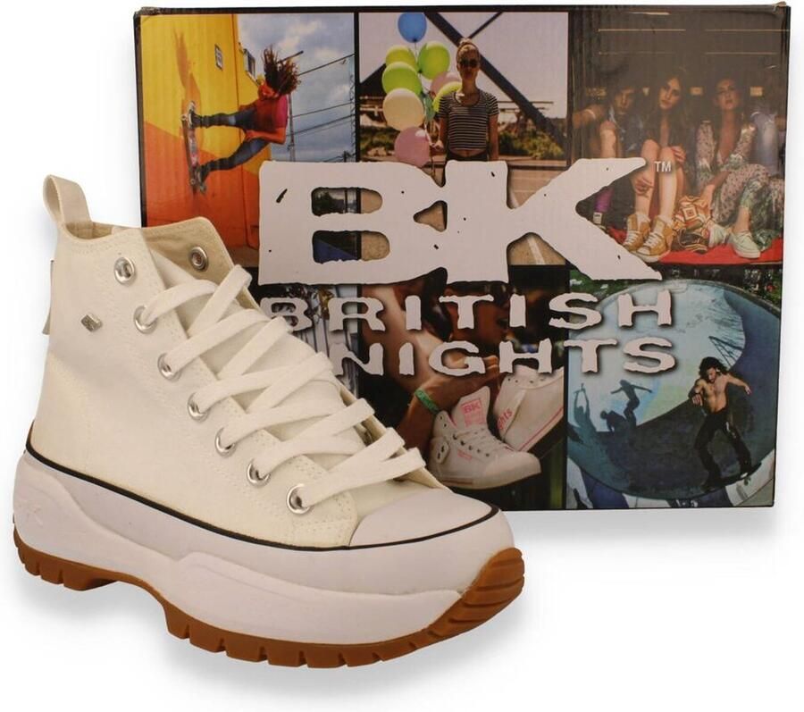 British Knights BK KAYA MID FLY- Hoog Wit Rode lippen - Foto 13