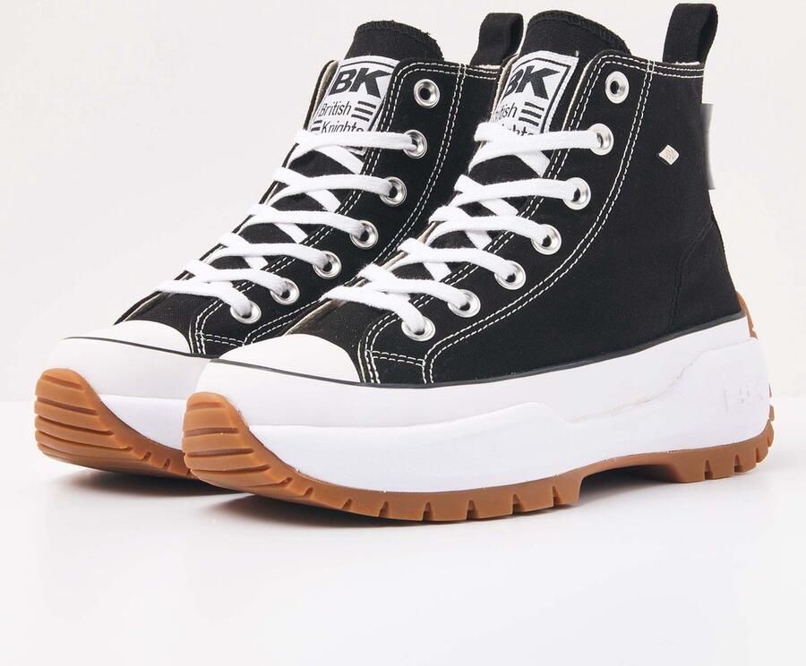British Knights Kaya Mid Fly Dames Sneakers Hoog Zwart Vrouwen Schoenen