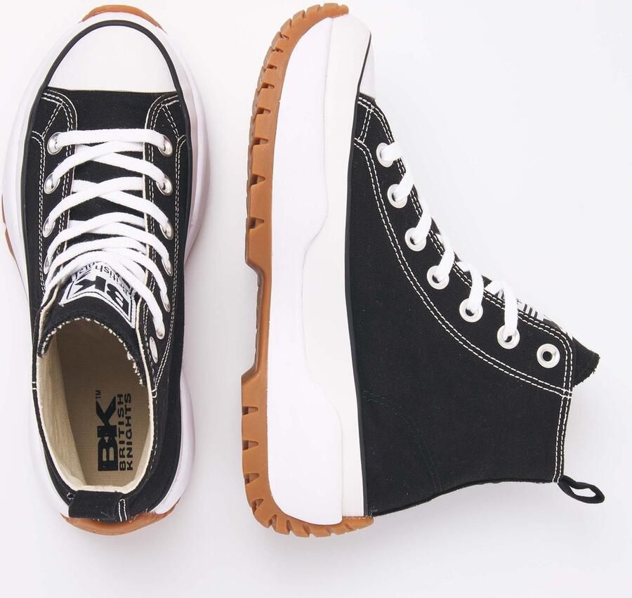 British Knights Kaya Mid Fly Dames Sneakers Hoog Zwart Vrouwen Schoenen - Foto 6