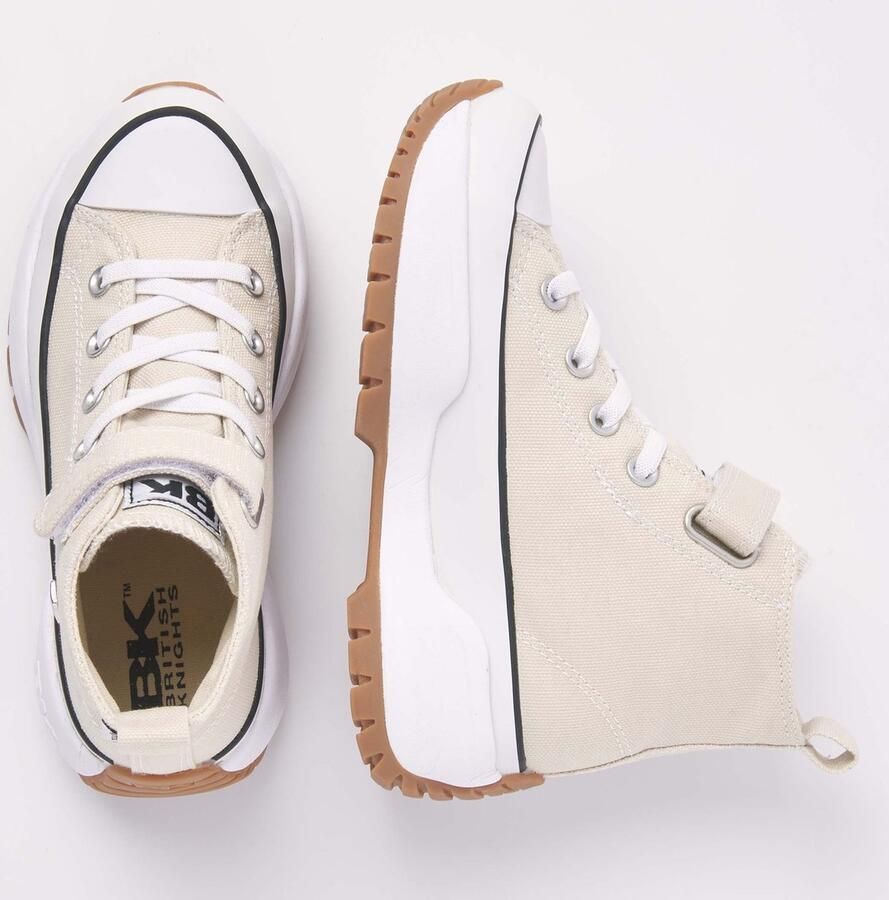 British Knights Kaya Mid Fly Meisjes Sneakers Hoog Beige Katoen Meiden Schoenen - Foto 2