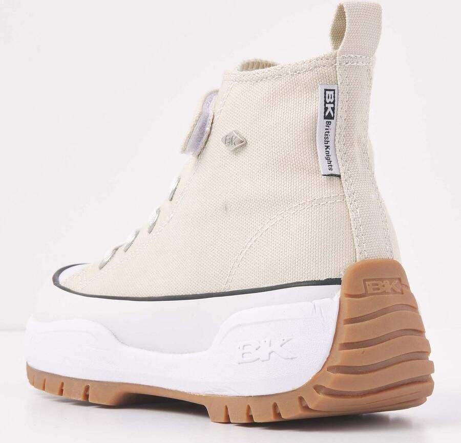 British Knights Kaya Mid Fly Meisjes Sneakers Hoog Beige Katoen Meiden Schoenen - Foto 3