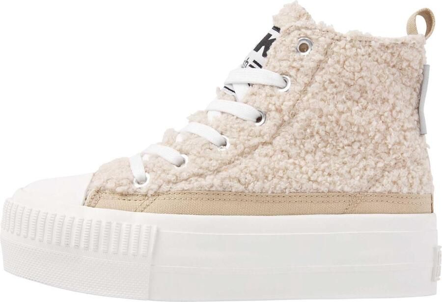 British Knights Kaya Mid Meisjes Sneakers Hoog Beige Meiden Schoenen