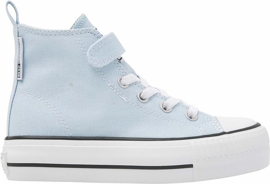 British Knights Kaya Mid Meisjes Sneakers Hoog Blauw Katoen Meiden Schoenen