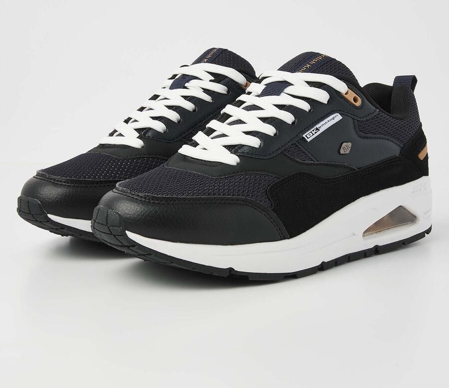 British Knights Lennox Heren sneakers laag Marineblauw Zwart Cognac Mannen schoenen Synthetisch