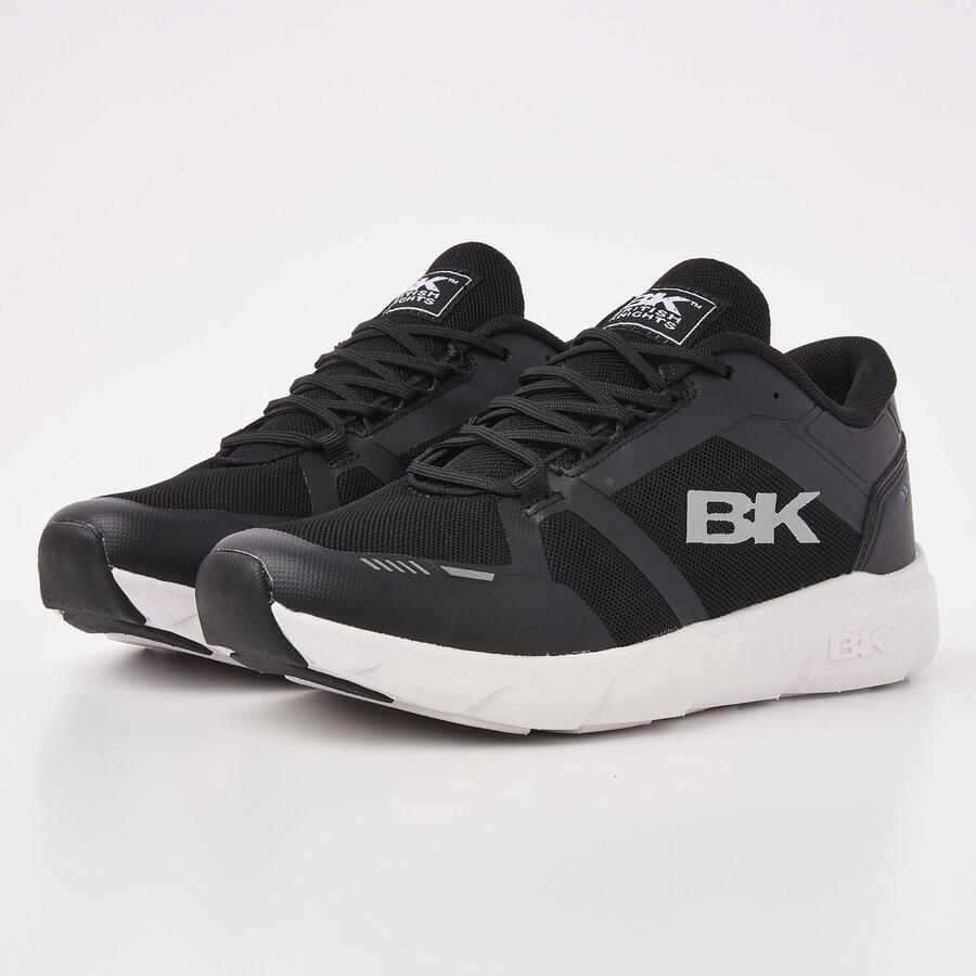 British Knights Luxon Dames Sneakers Laag Zwart Zilver Vrouwen Schoenen