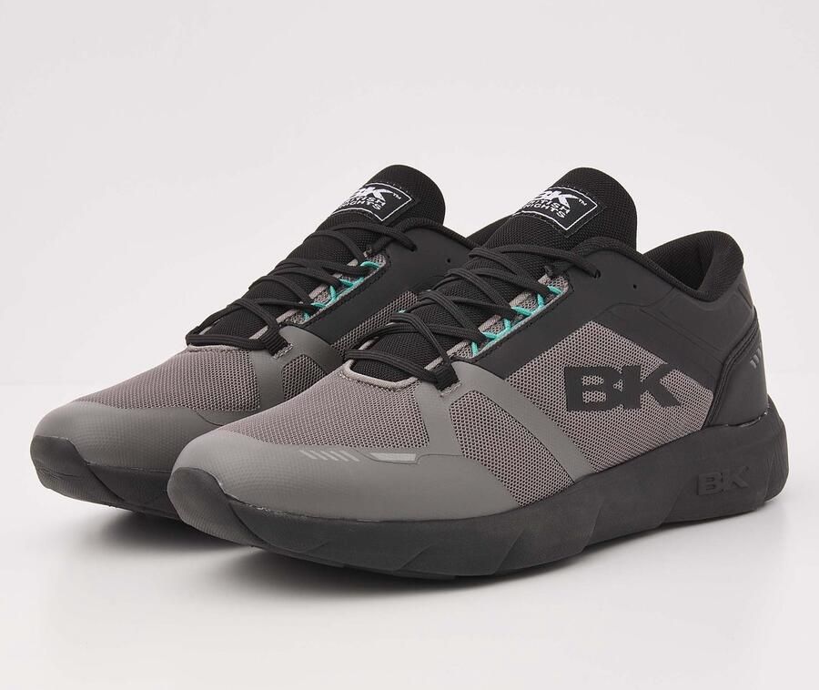 British Knights Luxon Heren sneakers laag Antraciet Grijs Zwart Mannen schoenen