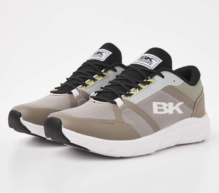 British Knights Luxon Heren Sneakers Laag Kaki Zwart Mannen Schoenen