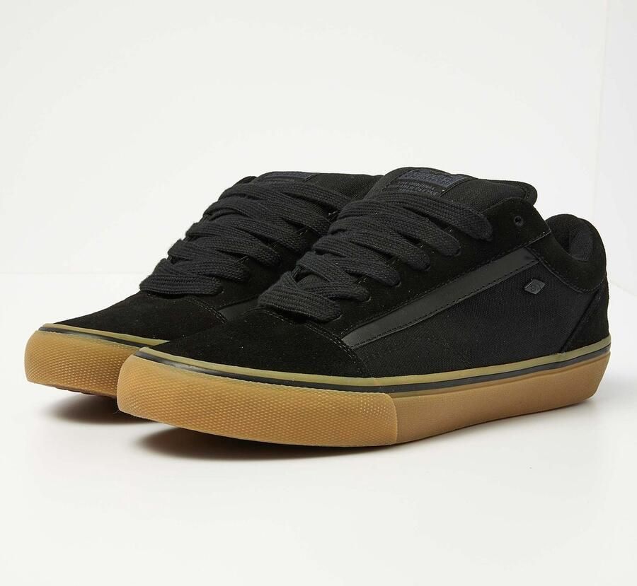 British Knights Mack Chunky Heren Sneakers Laag Zwart Suede Mannen Schoenen