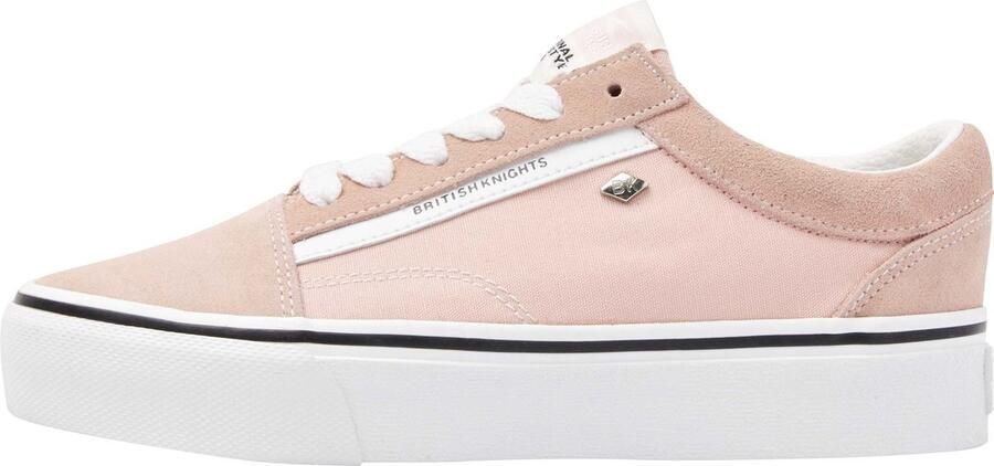 British Knights Mack Platform Dames Sneakers Laag Roze Suede Vrouwen Schoenen
