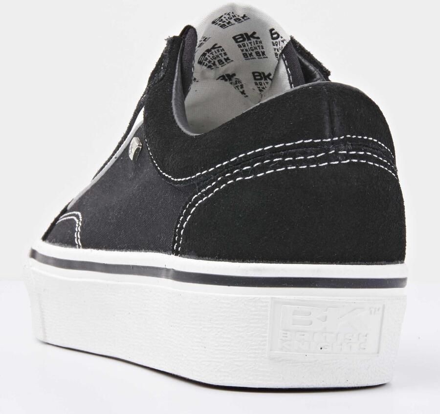 British Knights Platform Mack velours sneakers zwart wit - Foto 6