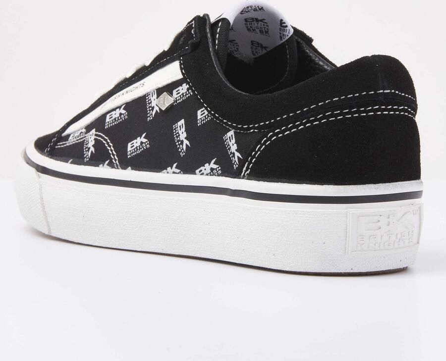 British Knights Platform Mack velours sneakers zwart wit - Foto 8