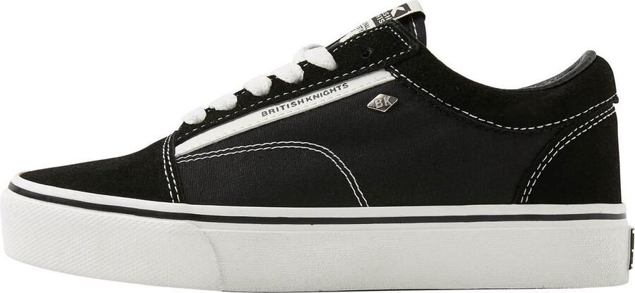 British Knights Mack Platform Dames Sneakers Laag Zwart Suede Vrouwen Schoenen