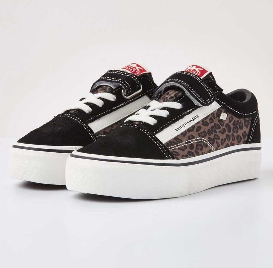 British Knights MACK PLATFORM Meisjes lage sneakers panterprint