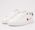 British Knights Mist Dames sneakers laag Wit Panterprint Hart Vrouwen schoenen - Wit