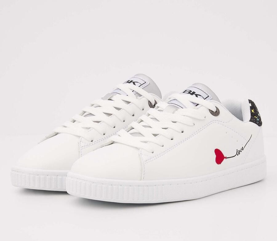 British Knights Mist Dames sneakers laag Wit Zwart Hart Vrouwen schoenen