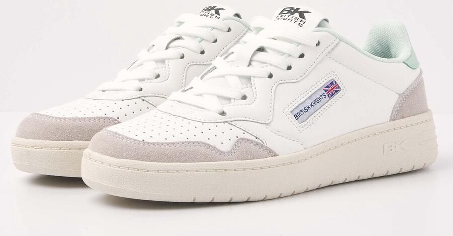 BRITISH KNIGHTS Sneakers laag 'NOORS' donkerbeige lichtgroen zwart wit