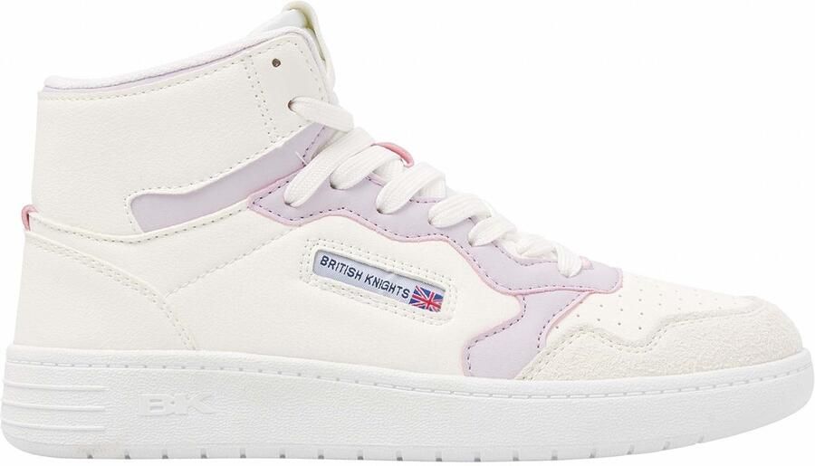 British Knights Noors Mid Dames Sneakers Hoog Wit Vrouwen Schoenen