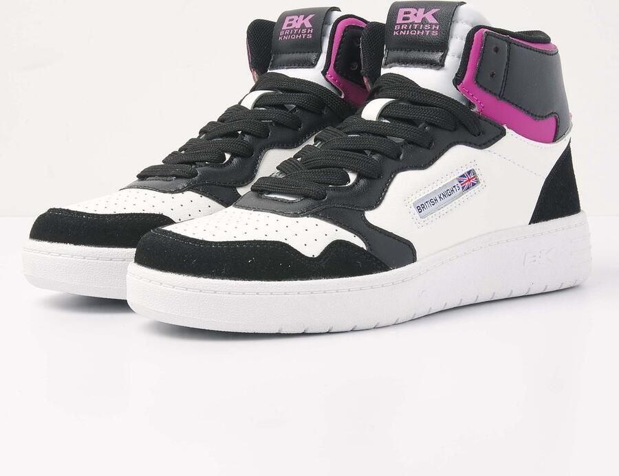 British Knights Noors Mid Dames Sneakers Hoog Zwart Vrouwen Schoenen