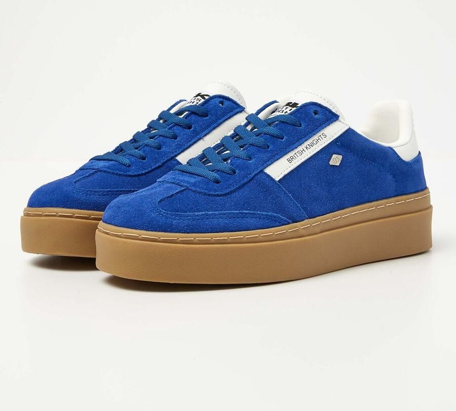 British Knights Re-Issue Dames Sneakers Laag Paars Suede Vrouwen Schoenen - Foto 2