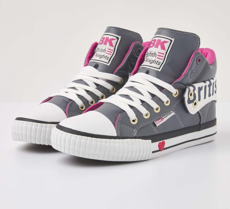 British Knights Roco Dames Sneakers Hoog Grijs Vrouwen Schoenen