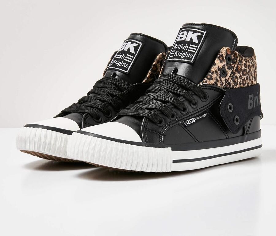British Knights Roco Dames Sneakers Hoog Zwart Vrouwen Schoenen