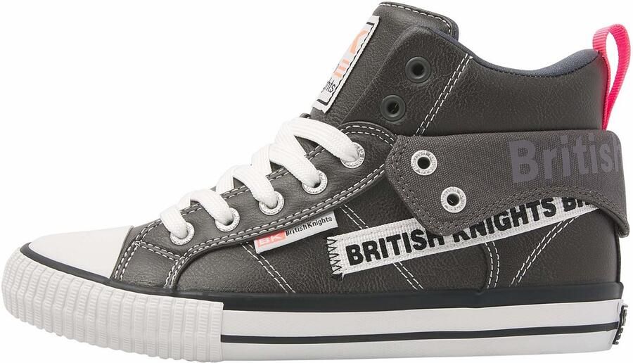 British Knights Roco Tag Heren Sneakers Hoog Grijs Mannen Schoenen