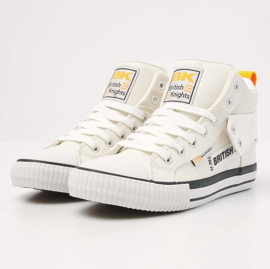 British Knights Roco Tag Heren Sneakers Hoog Wit Mannen Schoenen