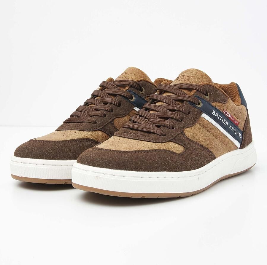 British Knights Strivo Heren Sneakers Laag Bruin Mannen Schoenen