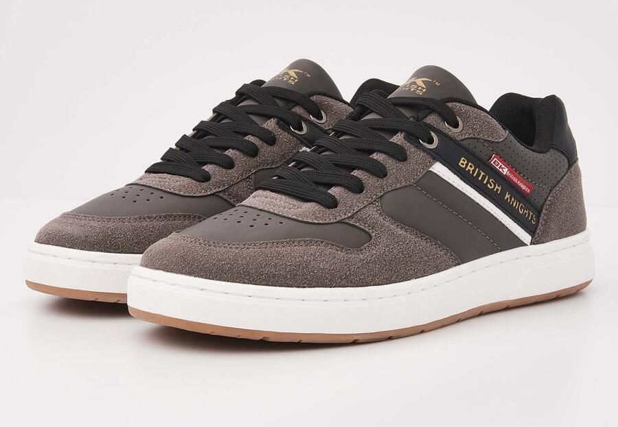 British Knights Strivo Heren sneakers laag Donker Grijs Zwart Mannen schoenen