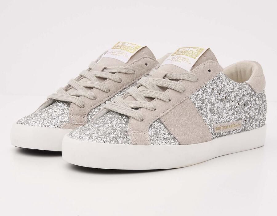 British Knights Syra Dames sneakers laag Zilver Beige Vrouwen schoenen Suede