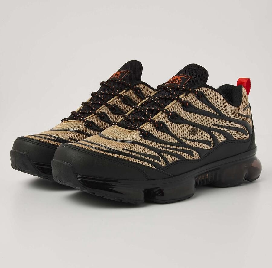 British Knights Urbex Heren Sneakers Laag Zwart Licht bruin Oranje Mannen Schoenen