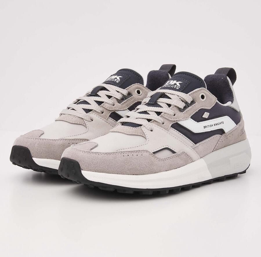 British Knights Veli Heren sneakers laag Licht Grijs Mannen schoenen Suede