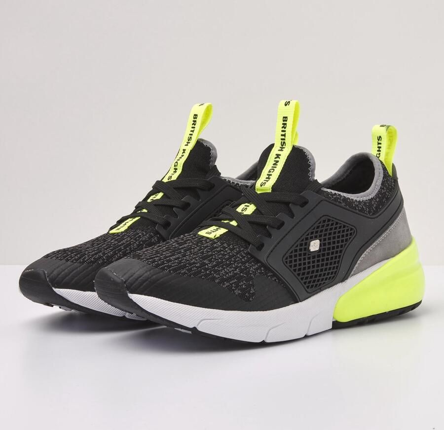 British Knights VIPER Heren lage sneakers neon Zwart