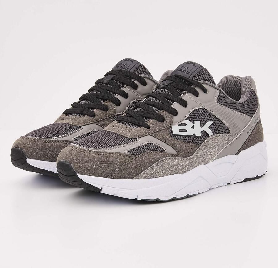 British Knights Vuron Heren sneakers laag Donker Grijs Zwart Mannen schoenen