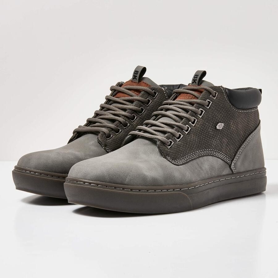 British Knights WOOD Heren veter boot Grijs