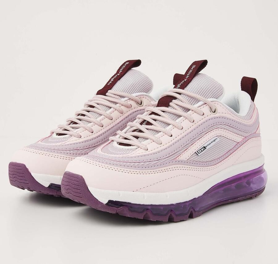 British Knights Zion Dames Sneakers Laag Gebroken wit Lichtpaars Pruim Vrouwen Schoenen
