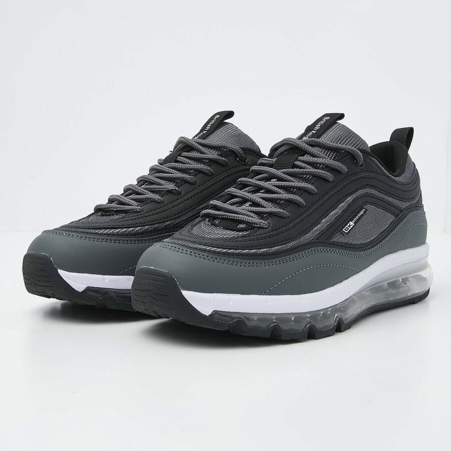 British Knights Zion Heren Sneakers Laag Grijs Mannen Schoenen