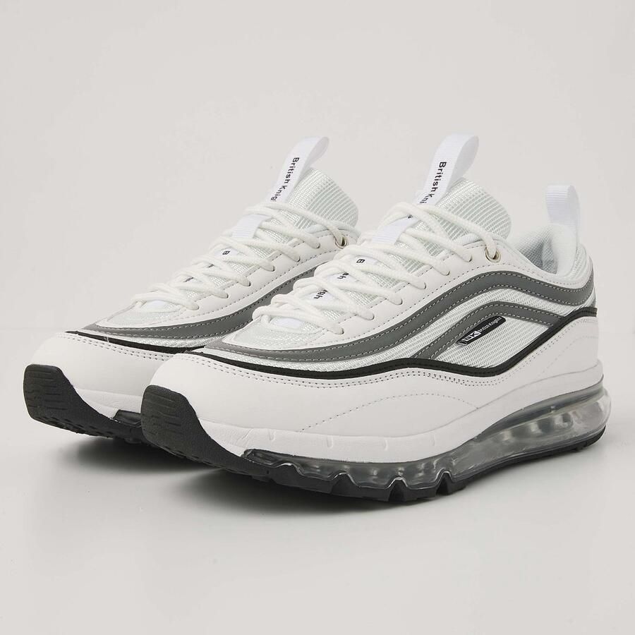 British Knights Zion Heren Sneakers Laag Wit Zilver Zwart Mannen Schoenen