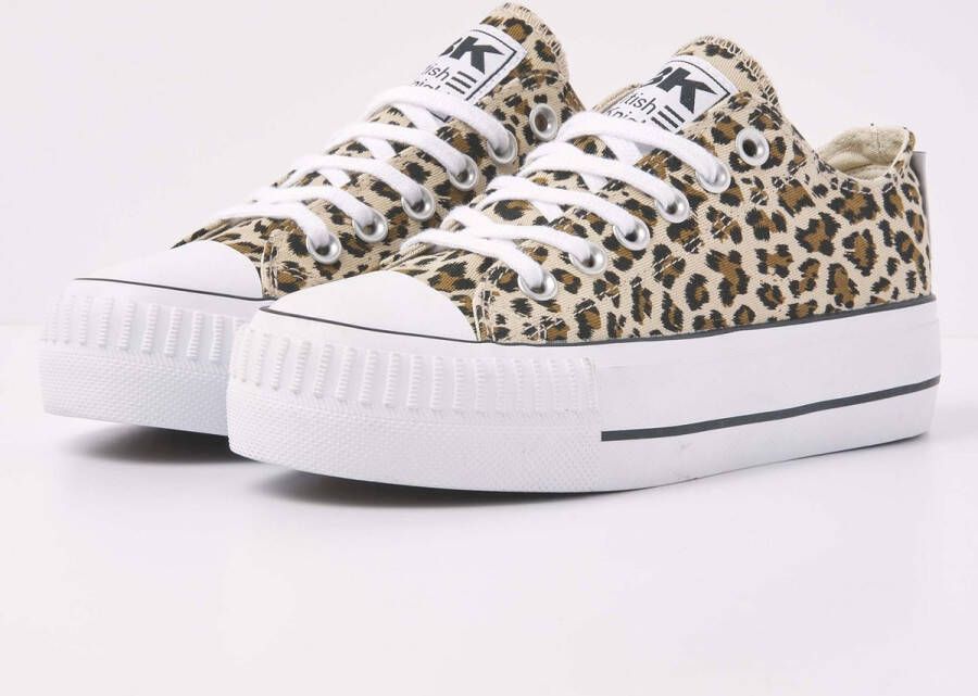 British Knights KAYA LOW Dames sneakers laag Bruin panterprint